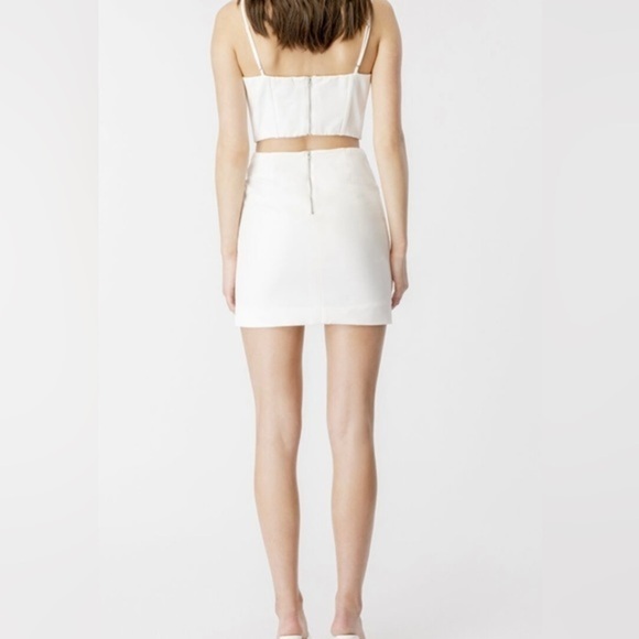 Bardot Bodice Corset Mini Dress White X-Small Party Cocktail - Picture 8 of 9